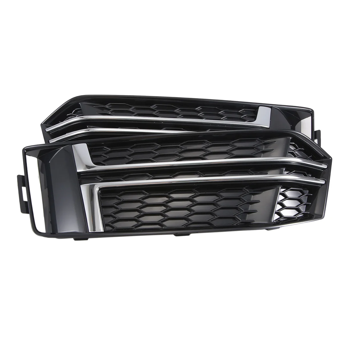 1Pair Car Air Guide Grille Front Bumper Grille(LH+RH)8W0807681F 8W0807682F for Audi A4