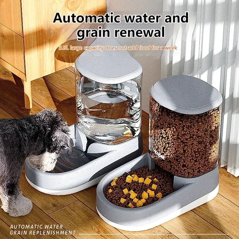 Pet Automatic Feeder Cat Food Bowl Things for Cats Puppy Bowl Feeding & Watering Supplies Drinker Dogs Cat Products