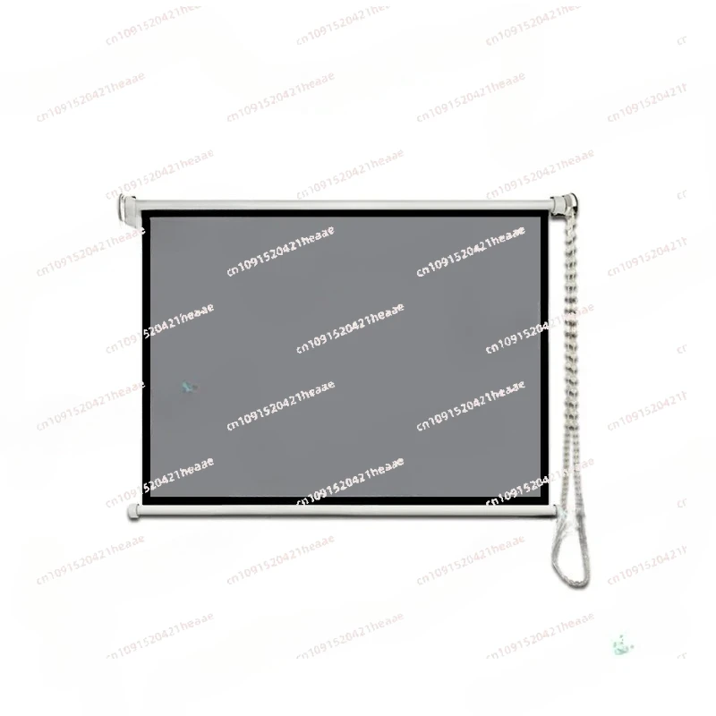 Suitable for Portable High-definition Home Projector Screen 60 Inch Hand-pulled Lifting Self-locking Electric Drop Down