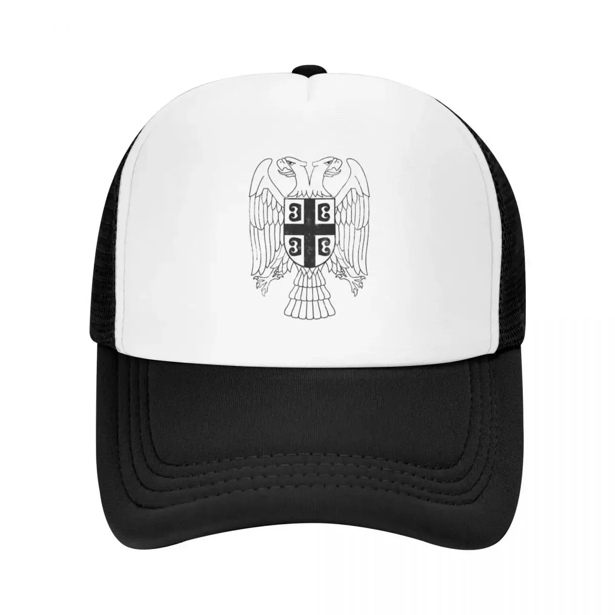 Serbian eagle coat of arms Baseball Cap dad hat Big Size Hat Man Women's