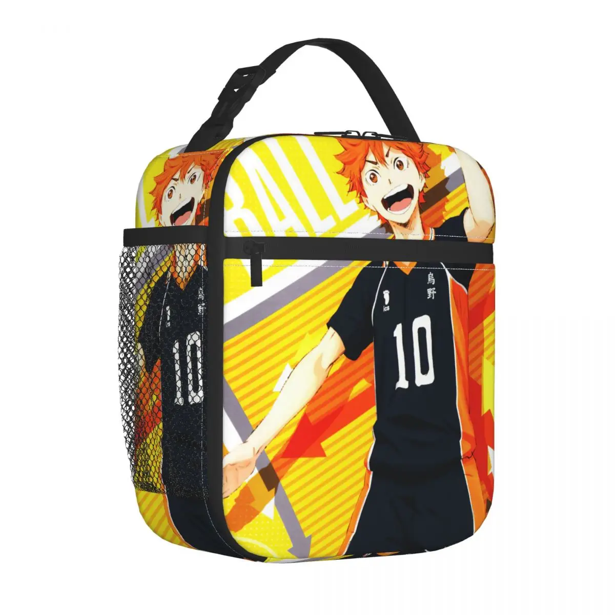 Haikyuu اليابانية أنيمي الحرارية معزول أكياس الغداء للمدرسة المحمولة بينتو صندوق الحرارية برودة صناديق الغداء #1
