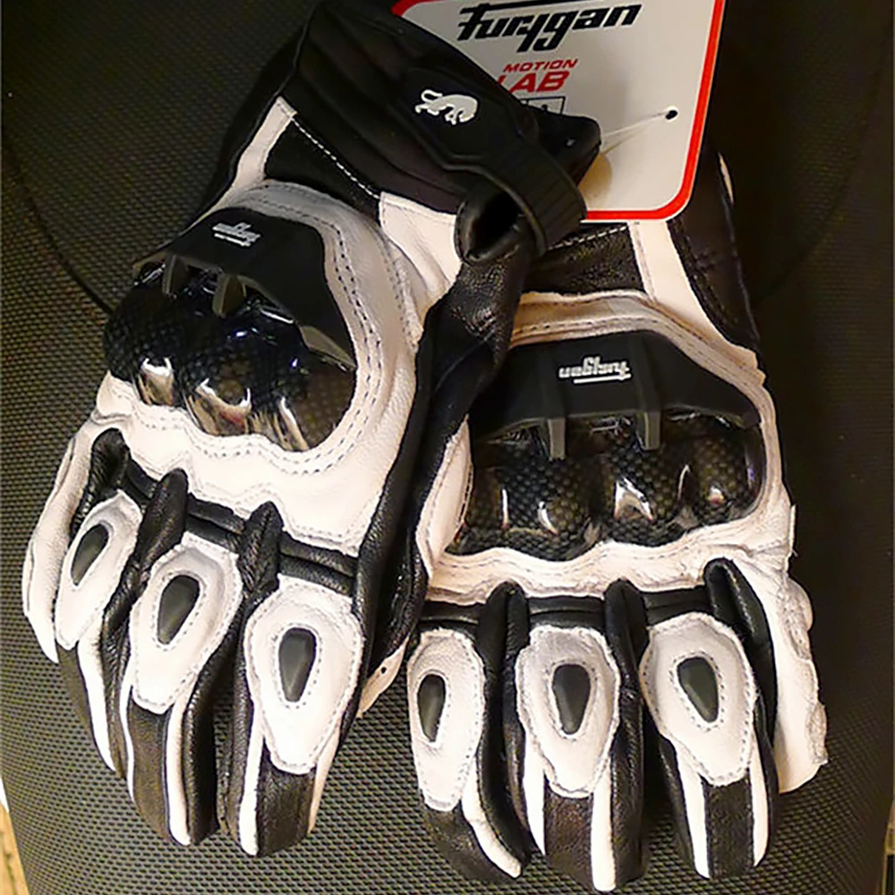 Furygan AFS 6 Motorcycle Gloves Short Knight Carbon Fiber Drop Protection Gloves Leather Wearable Breathable Riding Gloves image 6