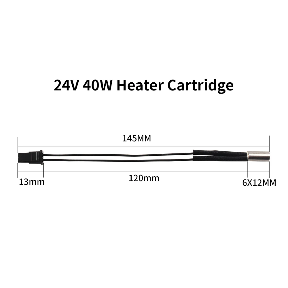 Voor Prusa Mk4 Verwarmingsblok Kit Thermometer Lijn Thermistor 24V 40W Cartridge Verwarmer Mondstuk Voor Prusa Mk4 3d Printer Extruder