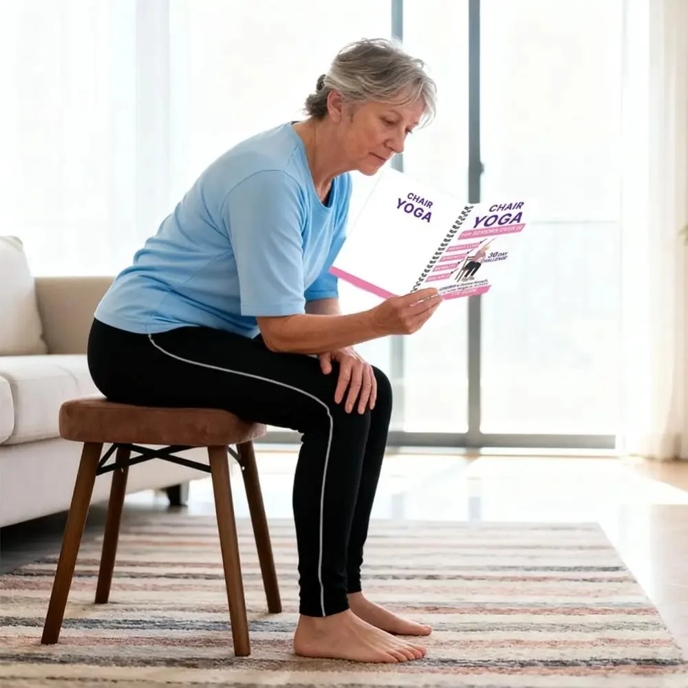 2026 New CHAIR YOGA FOR WEIGHT LOSS Elderly Chair Weight Loss Yoga Coil Notebook