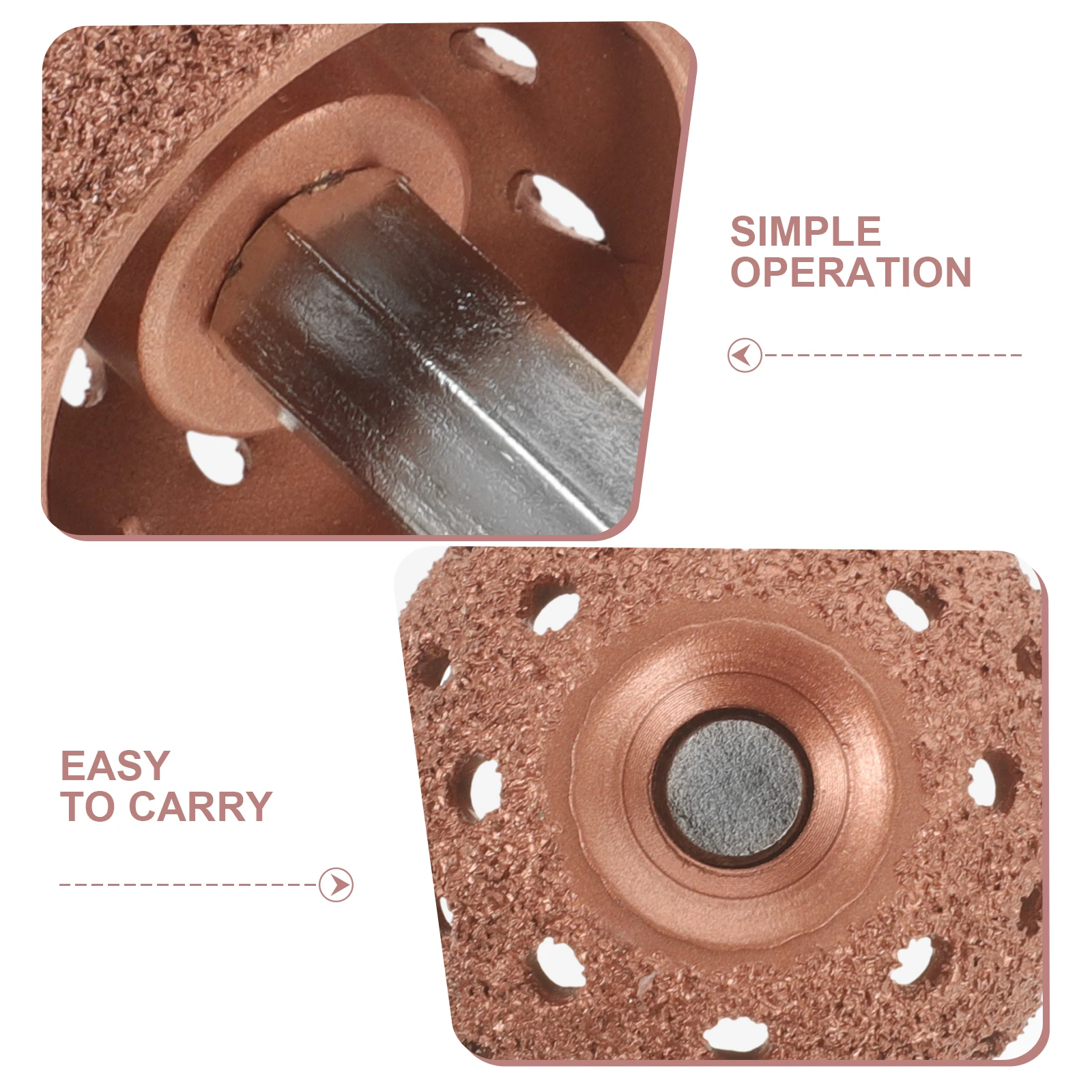 

1Set Tire Repair Grinding Head Coarse Grit Bowl Tool for Auto Tire Buffer Lightweight Simple Structure Quick Operation