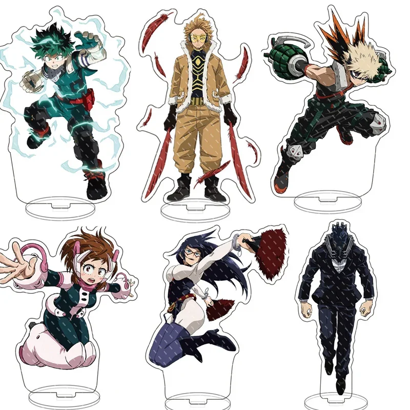 Anime My Hero Academia Figure New Acrylic Stand Model Plate Characters Cartoon Standing Sign Desktop Display Decoration Toy Gift