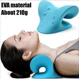Neck Shoulder Stretcher Relaxer Cervical Chiropractic Traction Device Pillow For Side Back Stomach Sleeper Remedial Pillows