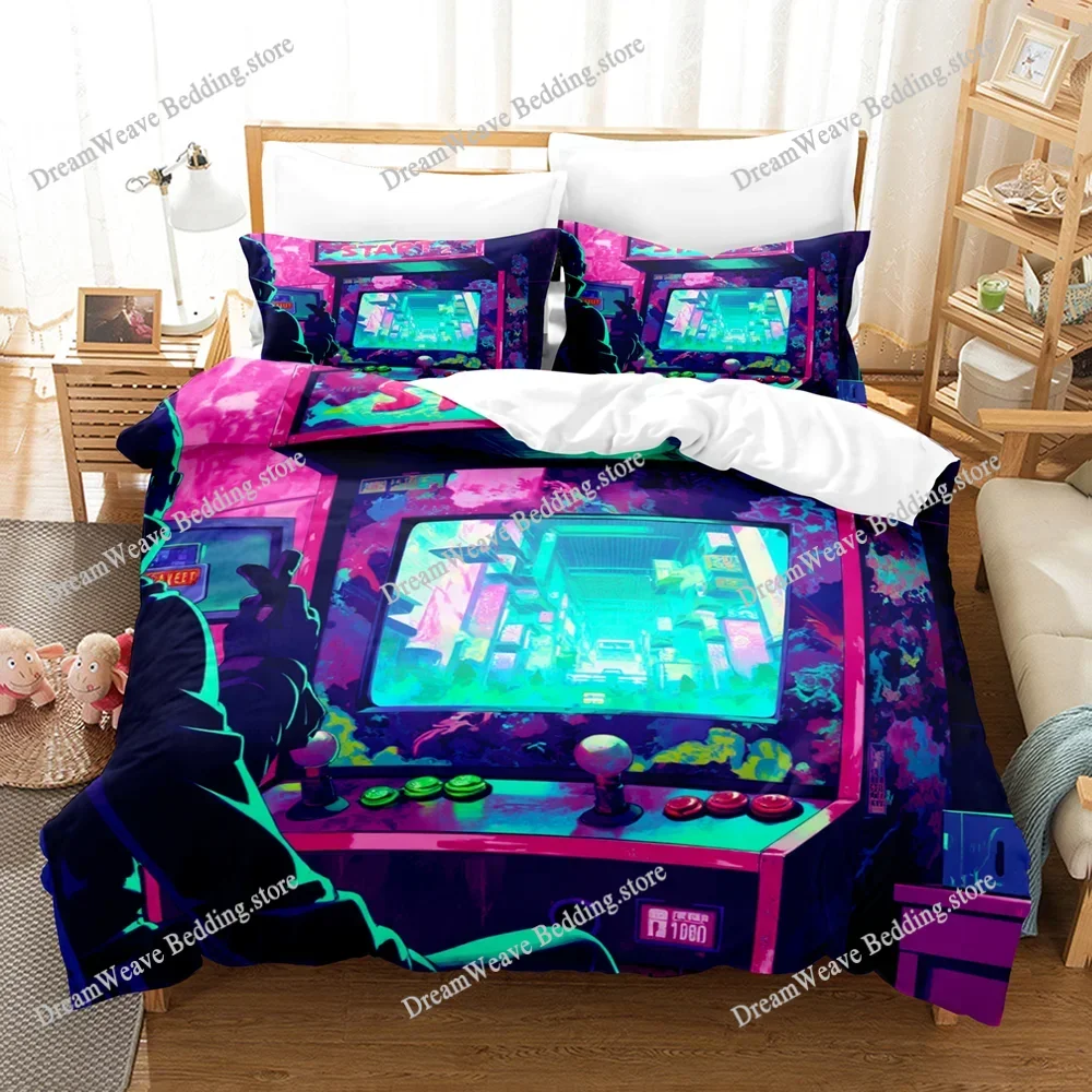 Cyber Punk Gamepad Bedding Set Fashion Controller Comforter Sets Bed Sheets Set King Size Bedding Set Quilt Set Bed Linen