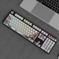 108 Keys PBT Keycap DYESUB OEM Plum Blossom Theme English Russian Korean Japanese Keycaps For Mechanical Keyboard Dropshipping