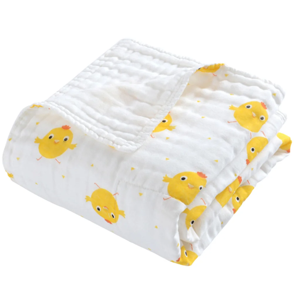 

Одеяло с героями мультфильмов для младенцев, 110x110 см, хлопковое банное полотенце, мягкое дышащее хлопковое банное одеяло для новорожденных