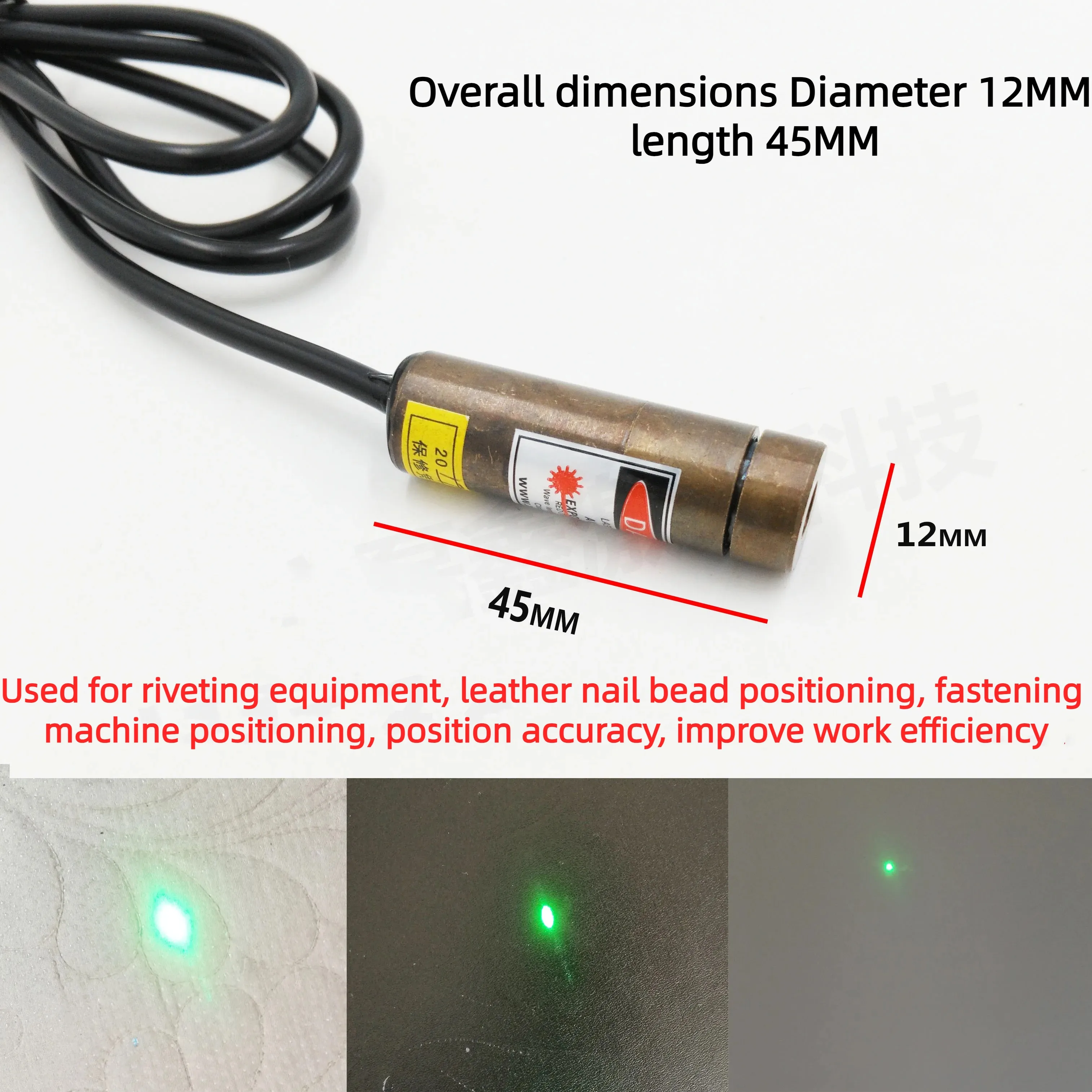 

Green Laser Module Adjustable Spot Point Positioning Aiming Transmitter Laser Marking Instrument Laser Module