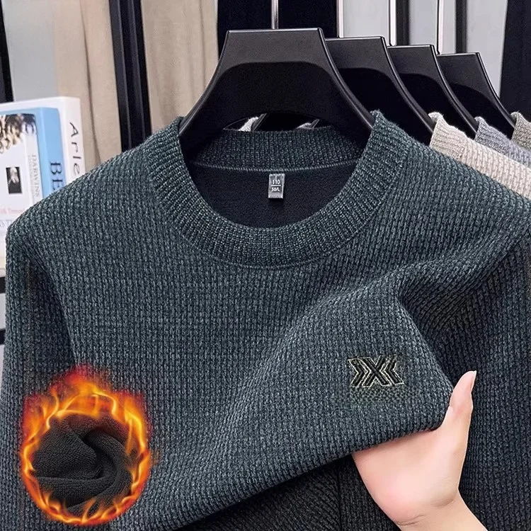 سترة Pierre Cardin الرجالية المبطنة بمسند Fce سترة محبوكة مستديرة Ne ملابس داخلية غير رسمية قاعدة irt ناعمة ومريحة ودافئة...