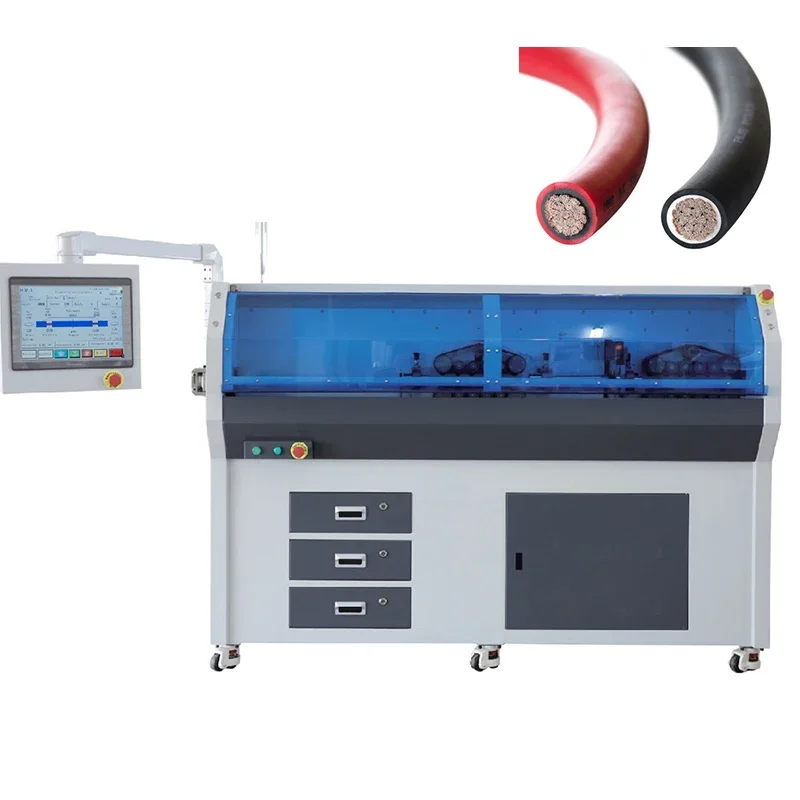 EW-3140 Electric RV EV Charging Wire Cable Cutting Stripping Machine For Big 240mm2 Size Wires