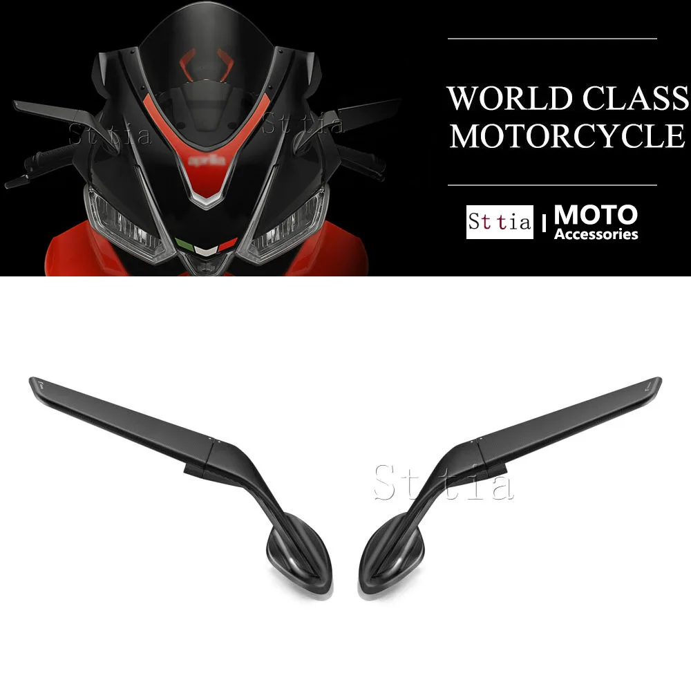 

Motorcycle Mirrors For Apulia RS660 RS 660 RSV4 1100 2020-2024 Rear View Mirrors Adjustable Aluminum Mirror Accessories