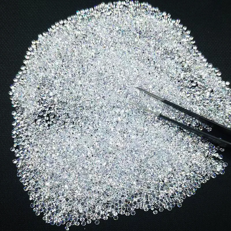 Weißer Zirkon der Güteklasse AAAAA, 0,9–8 mm Durchmesser, loser Zirkonstein, runder Formschliff, DIY-Zubehör, Zirkonia, 10–1000 Stück. Wählen Sie – Detail 5