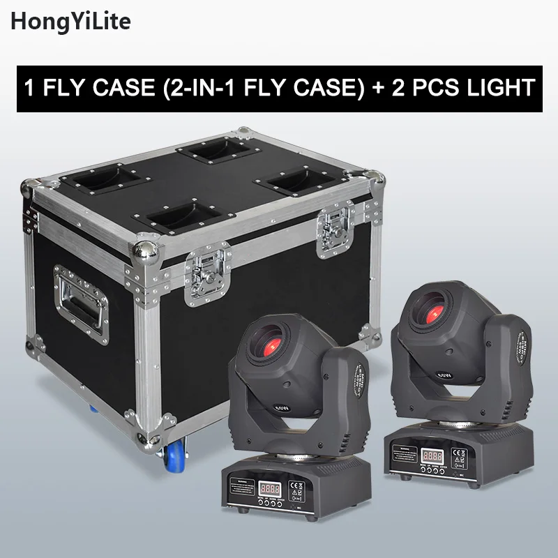 Nightclub Lights Led 60W Spot Moving Head Stage Lighting Flighting Csae With 2Pcs Dmx Halloween Projector Party Dj Equipment