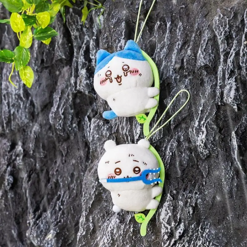 10CM Kawaii Chiikawa Peripherals Hachiware Usagi Ivy Man Series Cartoon Plush Doll Girl Bag Charm Give Gifts To Girlfriend