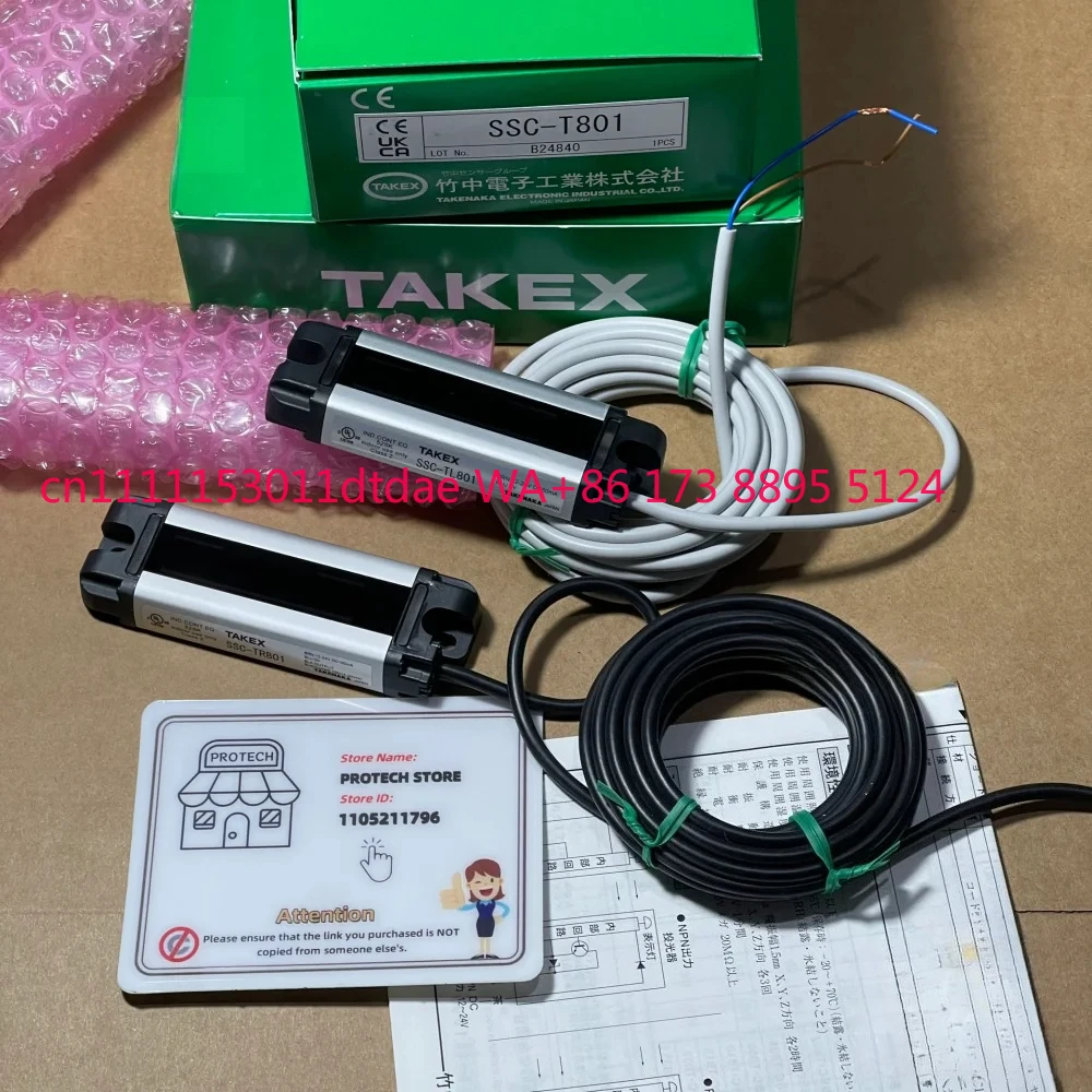 JAPAN TAKEX SSC-T801 Safety Light Curtain Sensor SSC-TR801+SSC-TL801