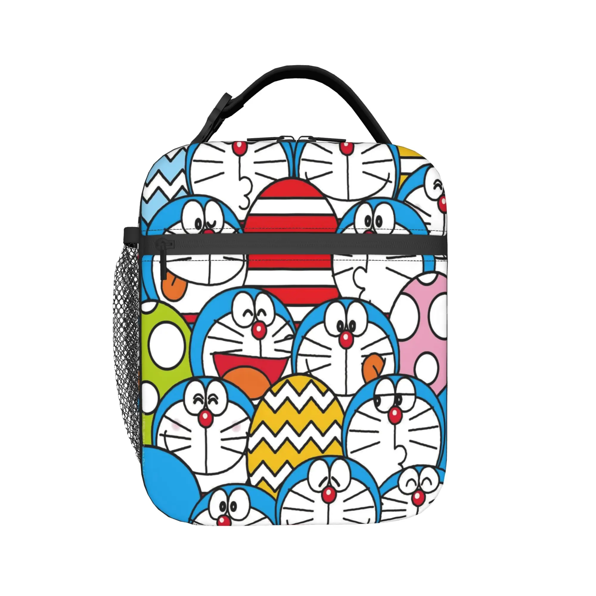 

doraemons blue cats cat Insulated Lunch Bag for Men Women Food Container Bags Reusable Cooler Thermal Bento Box For Travel
