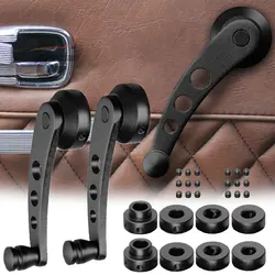 2pcs Car Window Handle Winder Riser Aluminum Alloy Universal Riser Replacement Coiler Crank Riser Hand Crank Window Rocker Kit