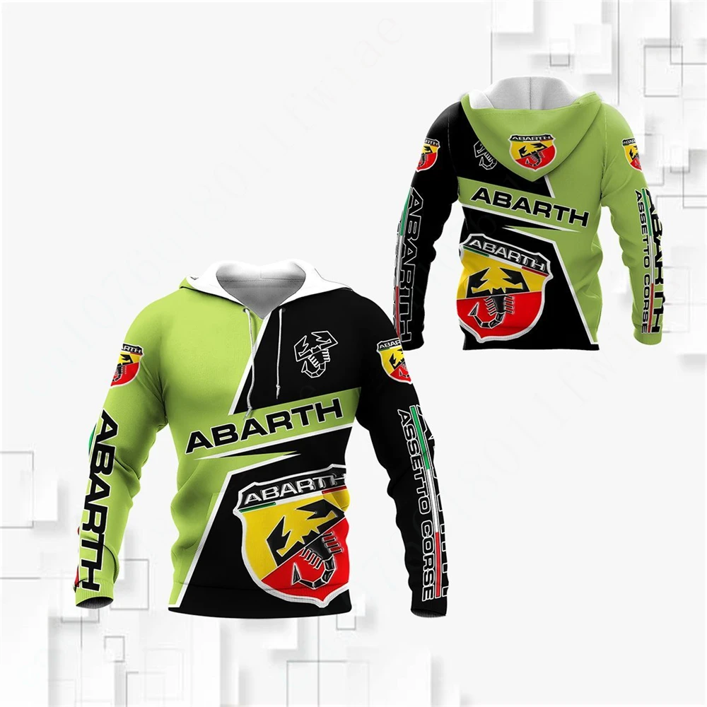 Abarth เสื้อสเวตเตอร์ฮาราจูกุ, อะนิเมะ hoodies เสื้อผ้า unisex สำหรับผู้ชายผู้หญิงพิมพ์ลาย3D จำเป็นแบบสวมศีรษะมีฮู้ดแบบลำลองมีซิป