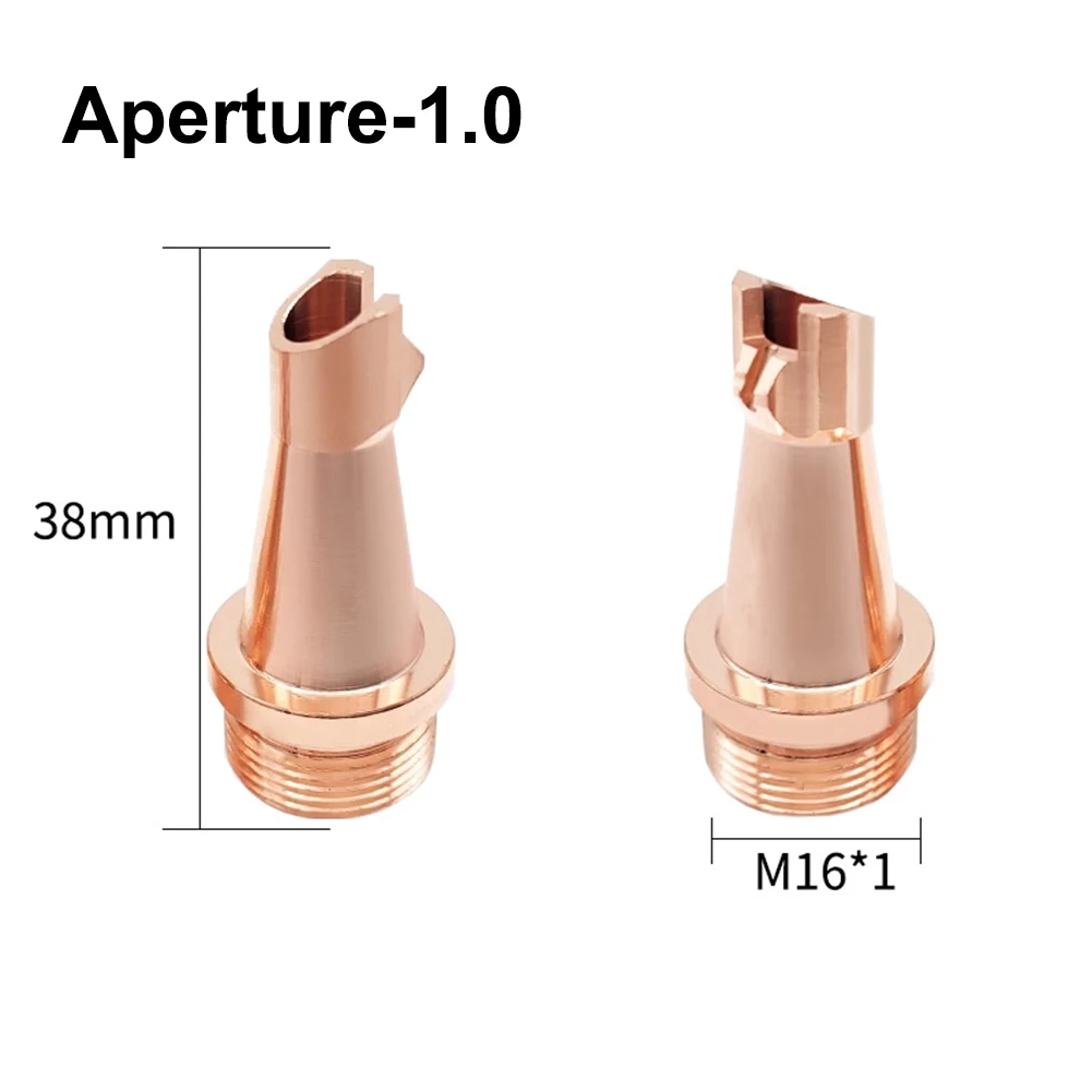 1pcs For M16 Handheld Copper Nozzle 0.8 Mm 1.0 Mm 1.2 Mm 1.6 Mm 2.0 Mm Fiber Optic Nozzle Wire Feeding Nozzle Welding Nozzles