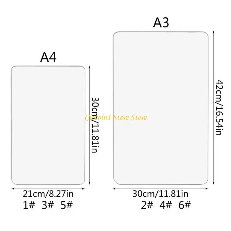 Pizarra blanca magnética A3PC, hoja tablero mensajes para nevera con borrado secado, 3 marcadores para tablero y
