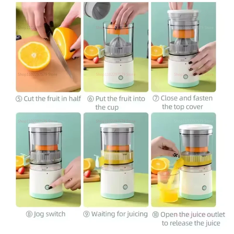 Portable Juice Juice Extractor Fully Automatic Fruit Household Juicer Automatic Orange Lemon Juice USB Extractor Extruder