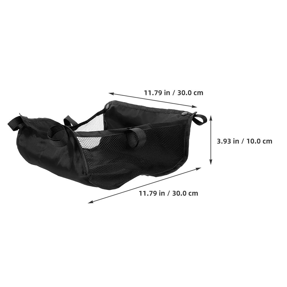 2Pcs Stroller Storage Basket Universal Fit Breathable Mesh Organizer for Baby Gear Easy Access Underseat Container for on The Go