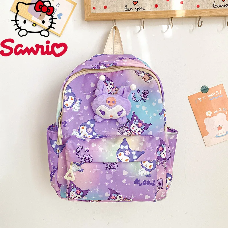  Children's School Bag Cute Cartoon Backpack Lightweight Versatile Student Bag Travel Tote Bag Handbag