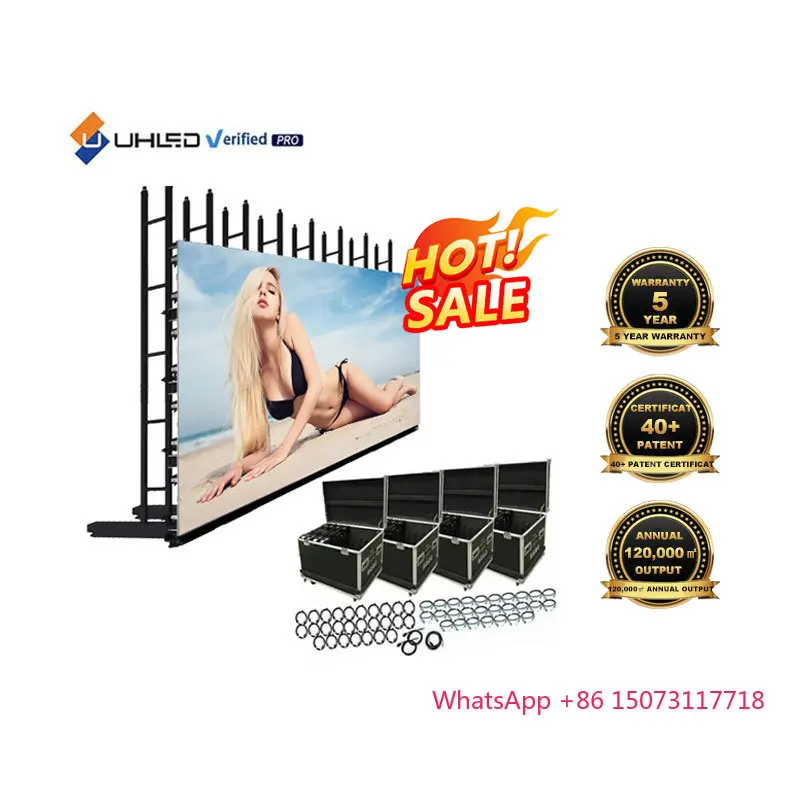 Внутренний светодиодный экран HD 500*1000 P3.9 Светодиодная стена для аренды живых выступлений и видеостены