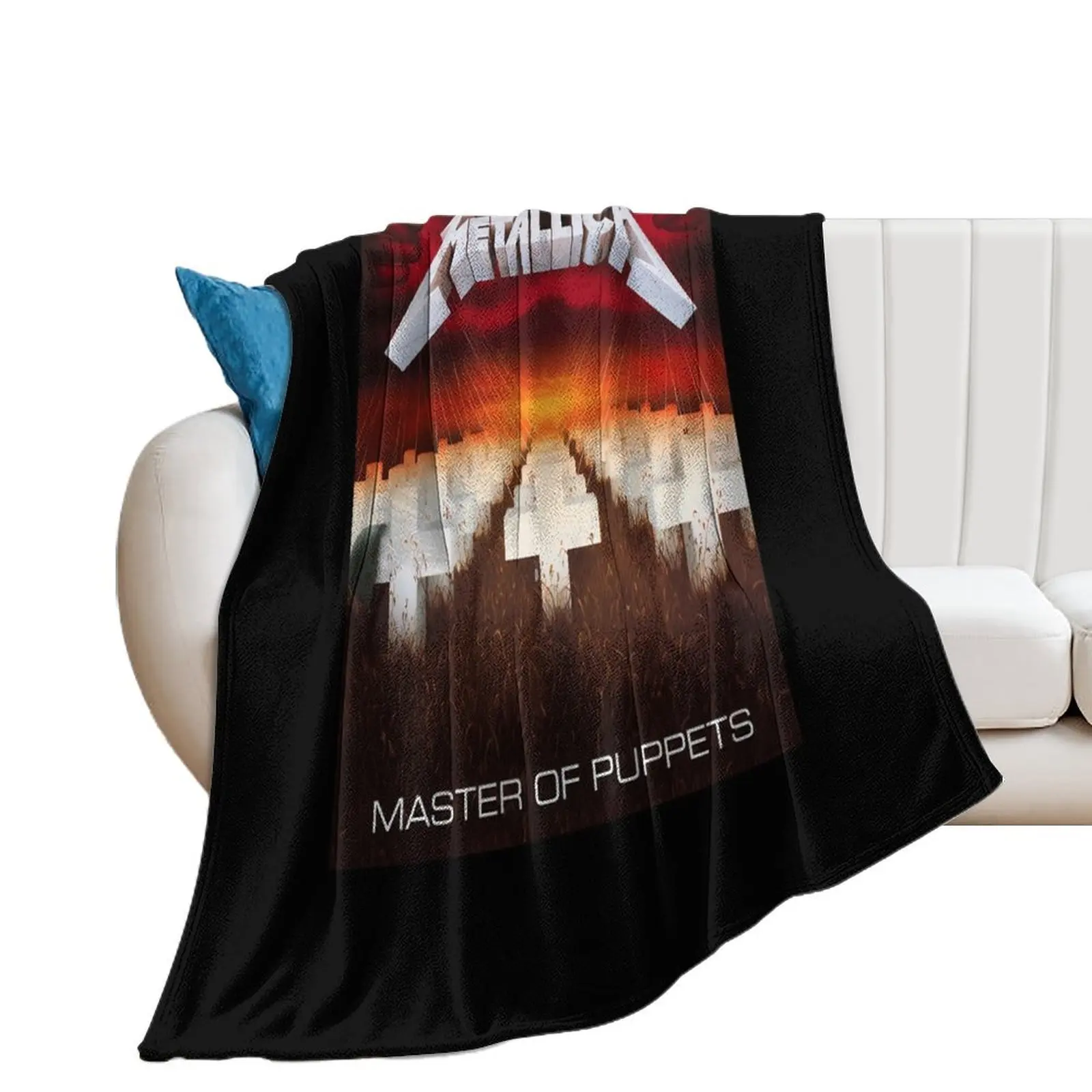 Master Of Puppets (Hq) Classic Throw Blanket Flannel Fabric Vintage Blankets