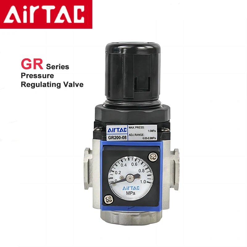 

Original Airtac G Series GR/GAR200/300/400-08/06/10 Gas Source Treatment Pressure Regulating Nalve Pressure Reducing Valve