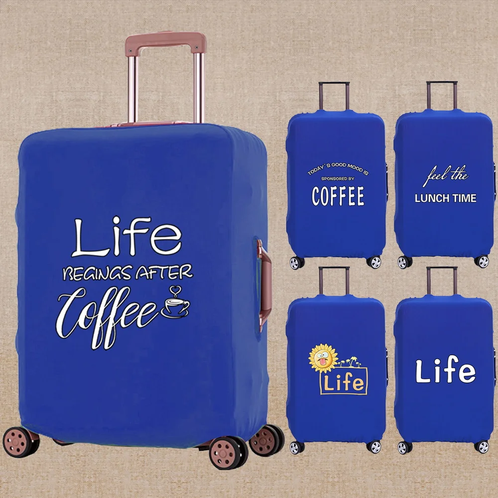 

Luggage Cover Scratch Resistant Thicken Suitcase Trolley Protective Case Apply To 18-32 Inch Food Print Travel Accessory Covers