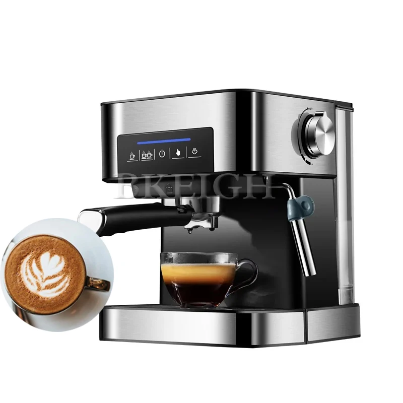 Household Italian Coffee Machine, Commercial Small 20Bar Extraction Espresso Machine, Stainless Steel Steam Frothing All-In-One