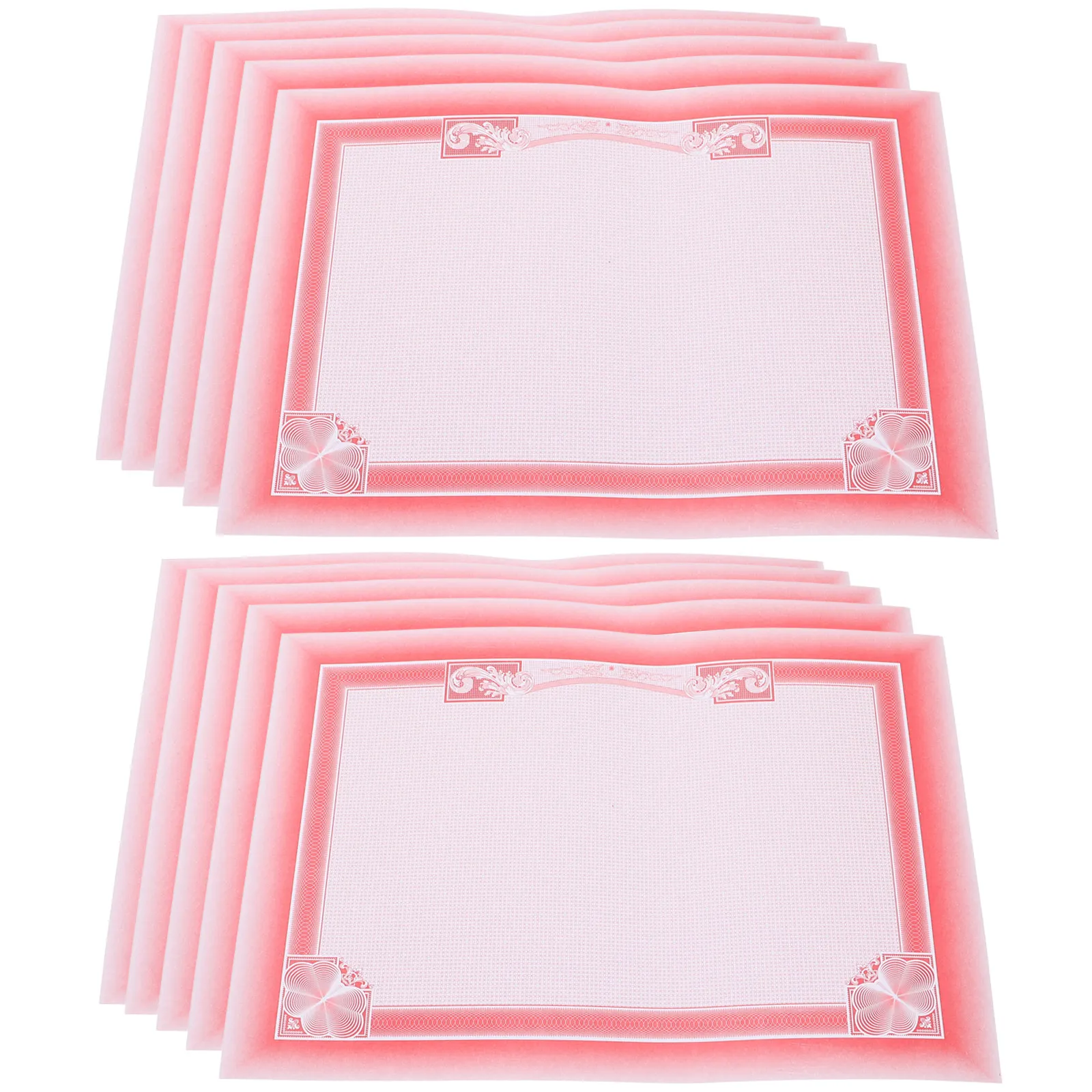 

10 листов пустой бумаги для сертификатов, бумага для дипломов с возможностью записи, для студенческих наград, академических церемоний и декораций