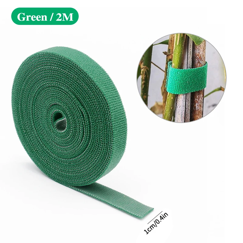 3-rollen groene tuintouw plantenbanden nylon plantenverband tuinhaak lus bamboe rietwikkel ondersteuning tuinaccessoires