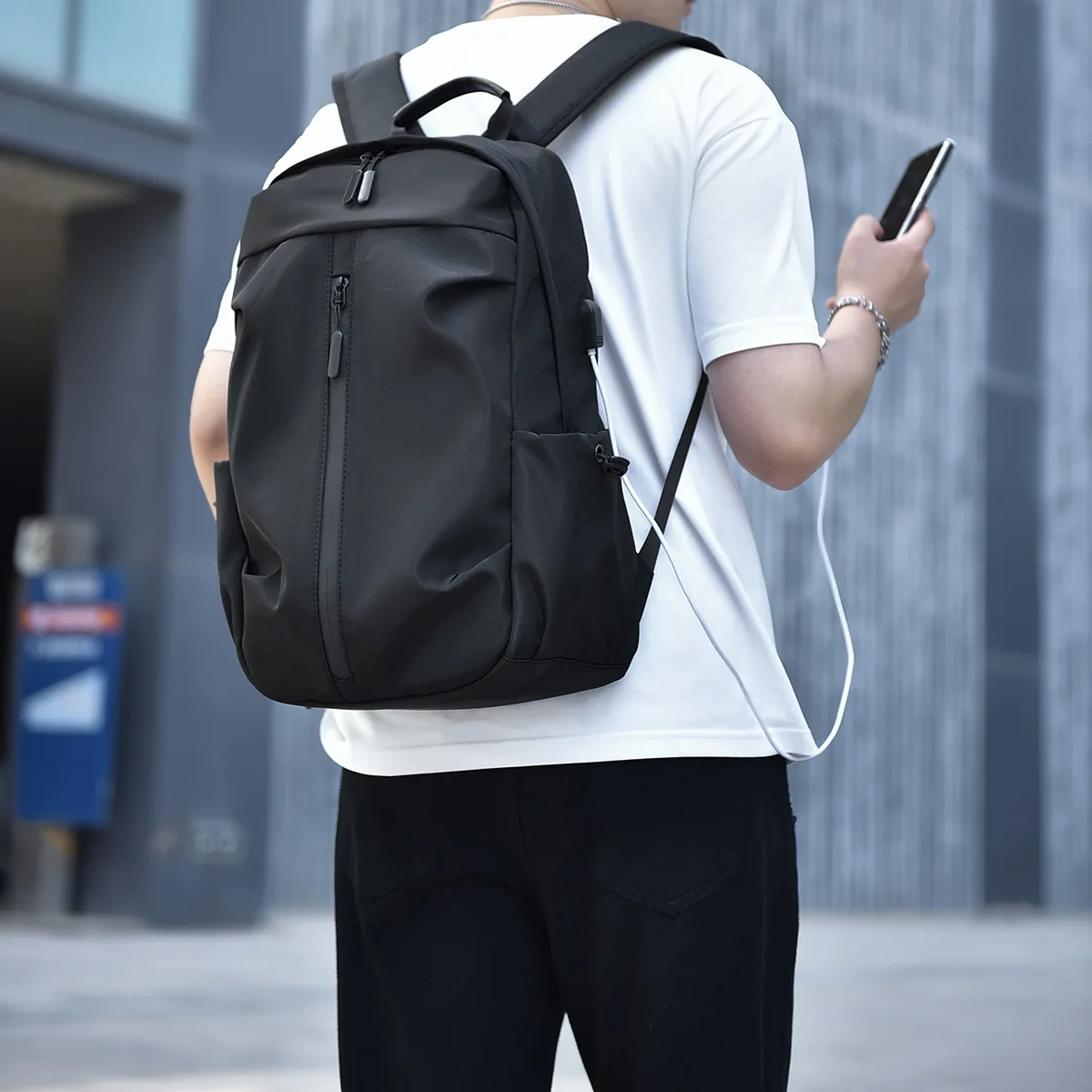 48 volt electric bicycle battery 48V15Ah Bike with Charger 30A BMS Silverfish Ebike Battery Shoulder Strap:S-Curve Harness - Small Compatible with crossbody men bag Bellroy Classic Backpack Plus.