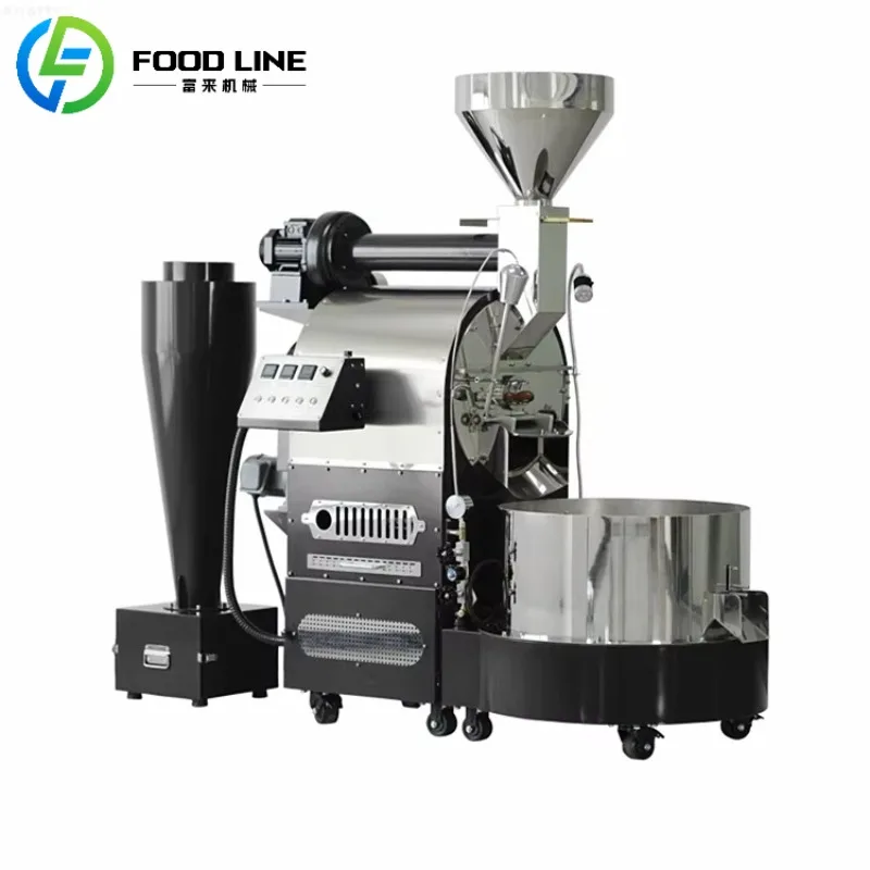 Heavy Duty 1kg Coffee Roaster Machine Multi Function Manual Control System for Commercial Applications