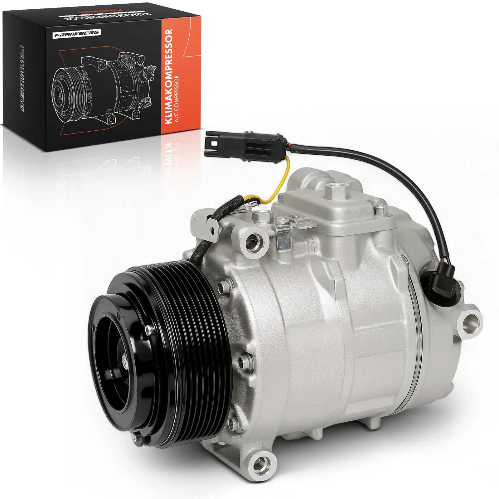 Frankberg 1x klimaatcompressor voor BMW 5 Serie F10 Touring F11 7 Serie F01 F02 F03 F04 2.5L 3.0L 2009-2015 64509196890 DCP05081