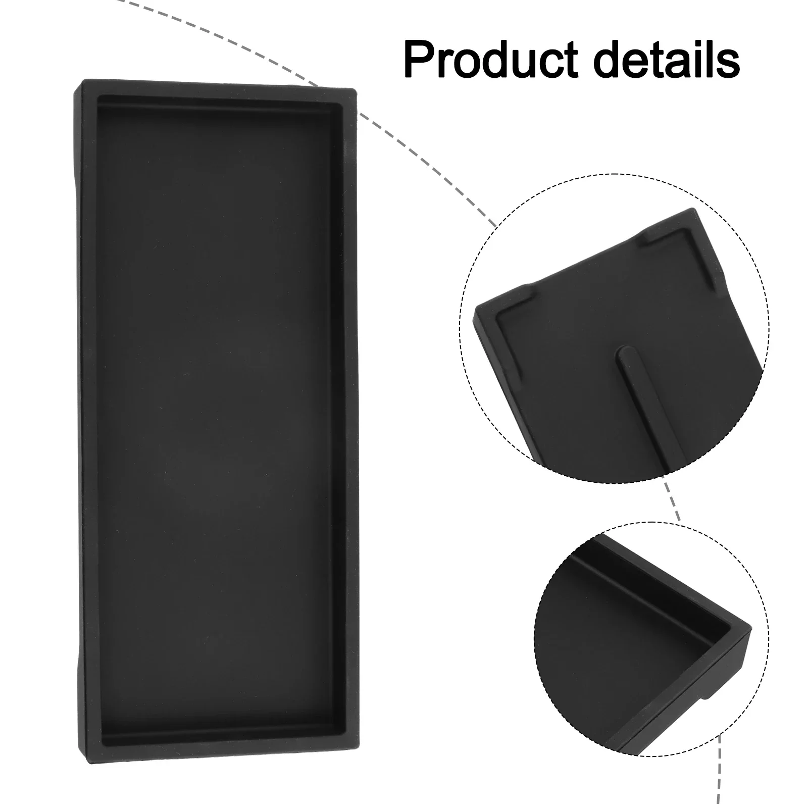 Contemporary Silicone Bathroom Vanity Tray Perfect for Storing Sink Accessories Waterproof with Shatterproof Safety Features