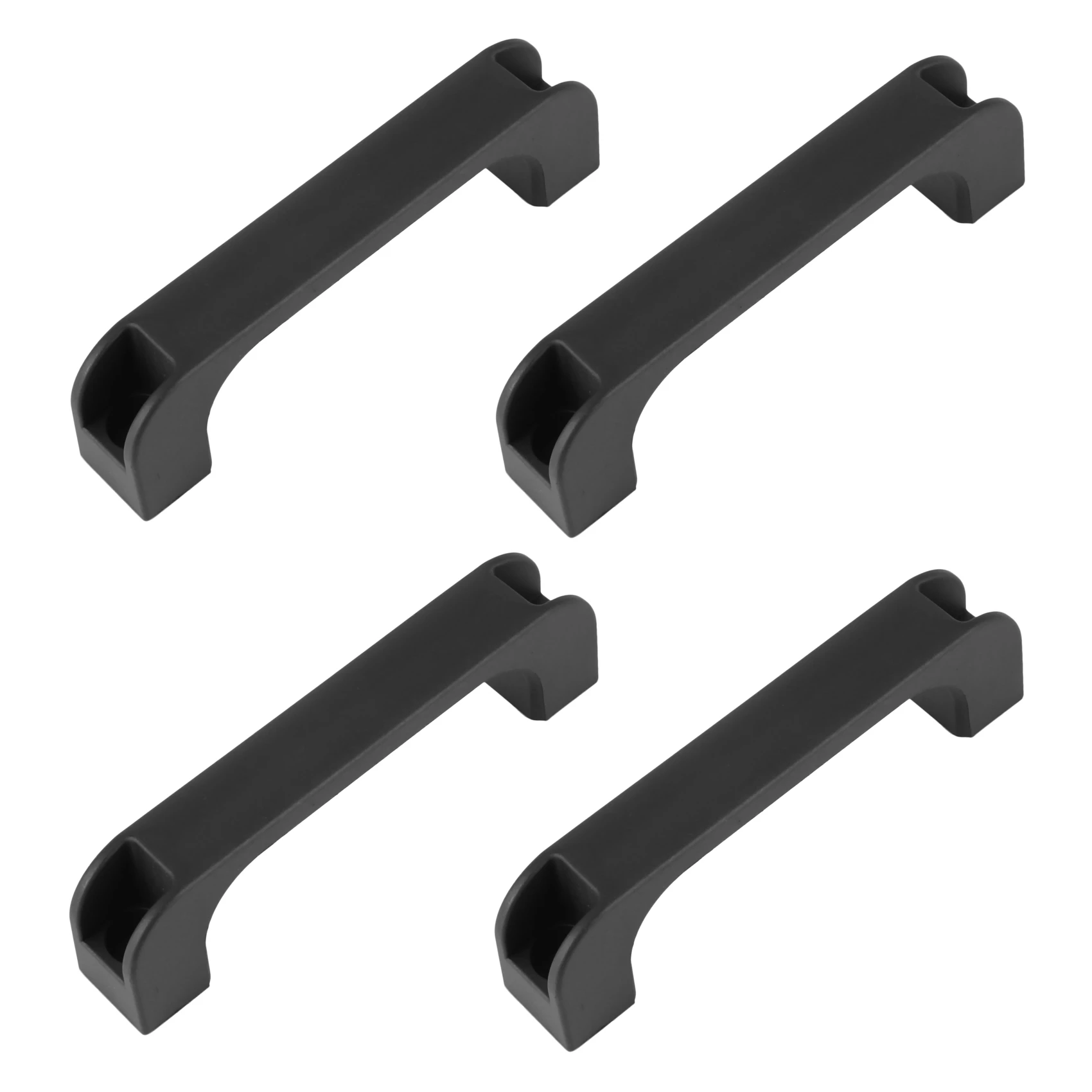 ABYN-4X Door Cabinet Black Plastic Rectangular Pull Handle 5.2 Inch