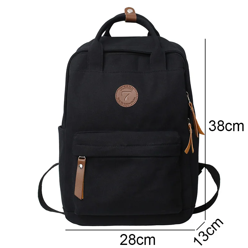 New Women Male Canvas College Backpack Men Female Retro Travel Book Bag Girl Boy Laptop Student Fashion Vintage Lady School Bags