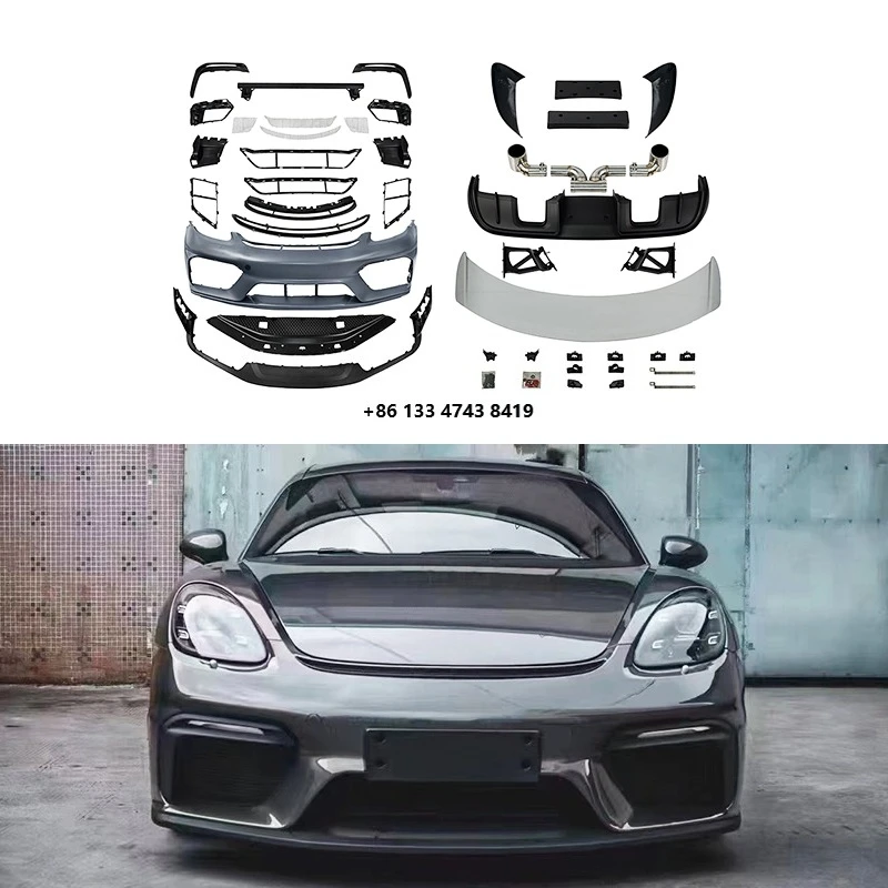 

2017-2023 Car Grille Front Bumper Body Kit Spoiler PP Material for 718 982