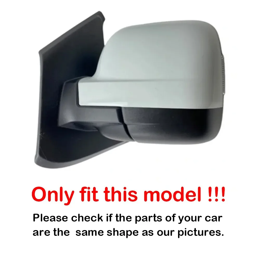 For Nissan NV300 Renault Trafic Vauxhall Opel Vivaro 2015-2021 Car Rearview Side Door Wing Mirror Cover Cap ABS Replacement Trim view 2