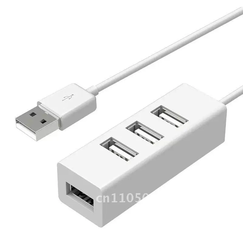 

USB 2.0 Док-станция от одного до четырехпортового мини-концентратора Компьютерный разветвитель-концентратор Белый Черный Разветвитель с различной длиной шнура