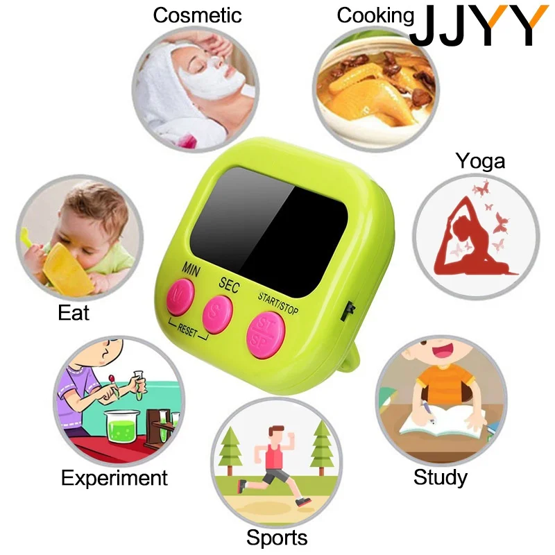 LCD Digital Kitchen Timer Magnetic Cooking Large Count Down Up Clear Loud Alarm Stonego Home Kitchen Accessories image 2