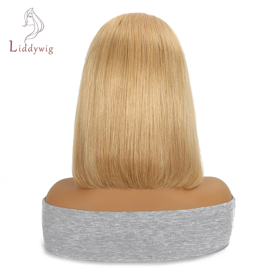 613 Bob Perucas de Cabelo Humano 13X4 Lace Front Perucas de Cabelo Humano Honey Blonde Short Bob Peruca de Cabelo Humano Lace Frontal Perucas Para Mulheres