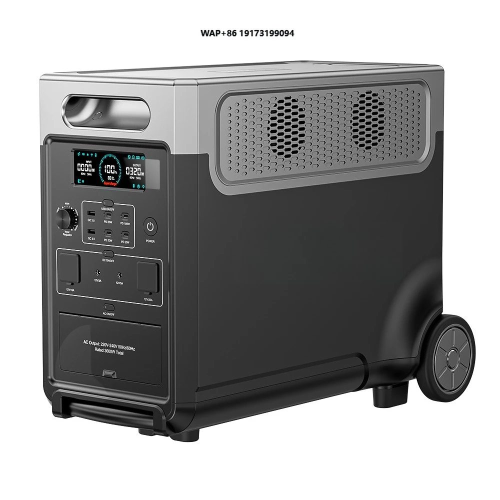Home Emergency Using Heavy Duty Main Station to Be Charged by Solar Panel Solar Generator Portable Power Station Lifepo4