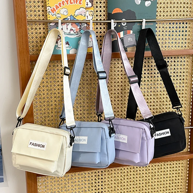 

2025 New Canvas Couple Shoulder Bag - Sturdy & Durable Small Square Bag - Stylish Minimalist Crossbody for Students